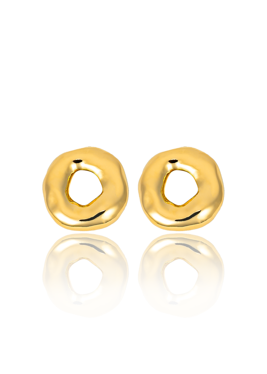 High End Exclusive Smooth Circular Donut Earrings