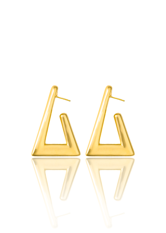 High End Exclusive Triangle Earrings